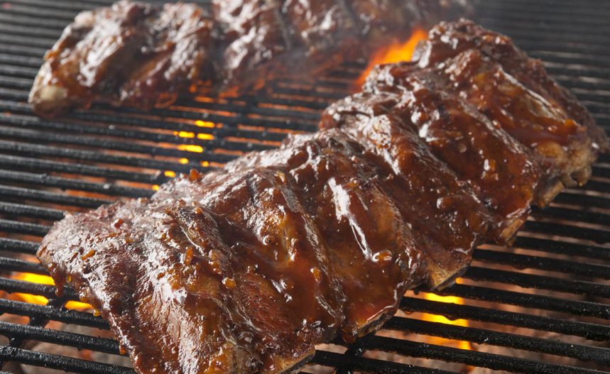 
          
            Beef Ribs with Lava Mustard Barbecue Sauce
          
        