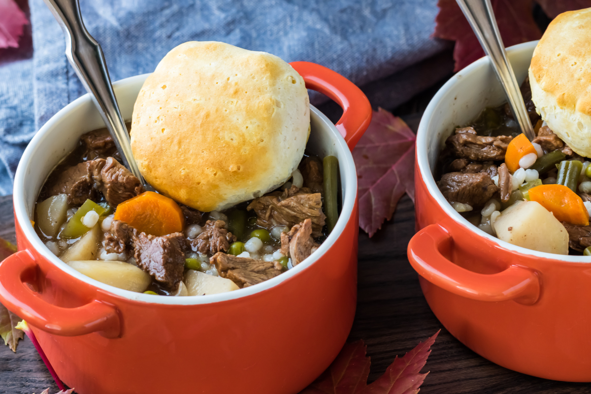 Hill Country Beef and Biscuit Casserole, image size:1200x800