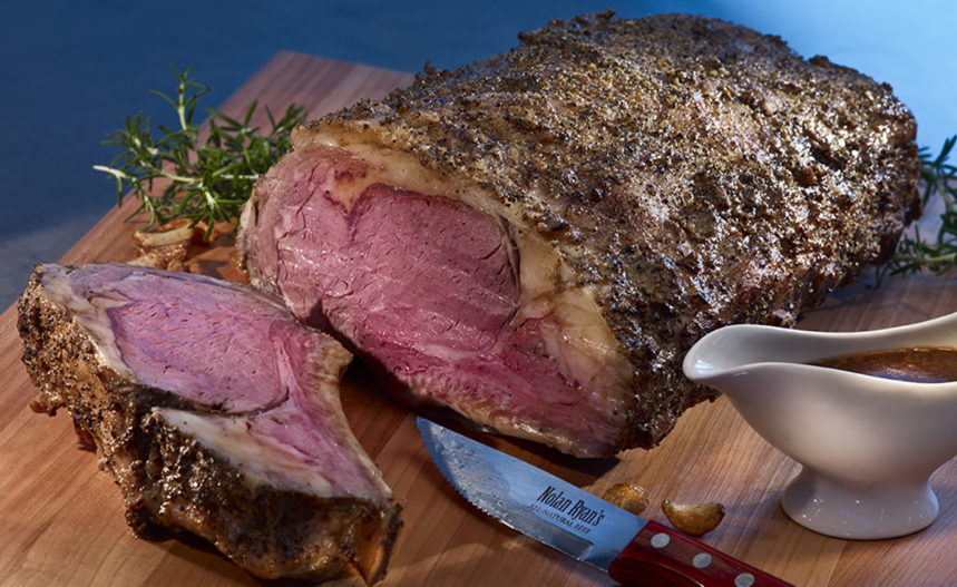 
          
            Slow-Roasted Prime Rib with Natural Jus
          
        