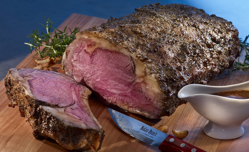 
          
            Slow-Roasted Prime Rib with Natural Jus
          
        