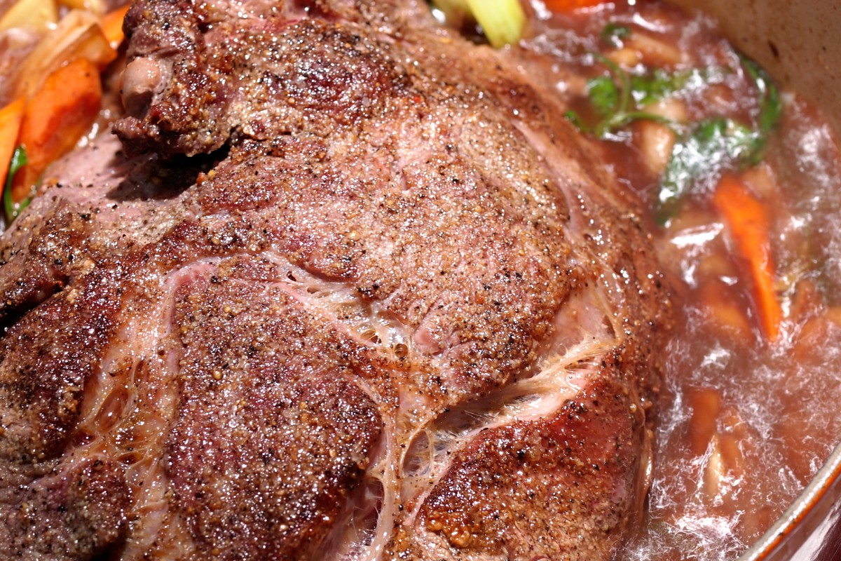 
                Sunday Beef Braised in Red Wine
              