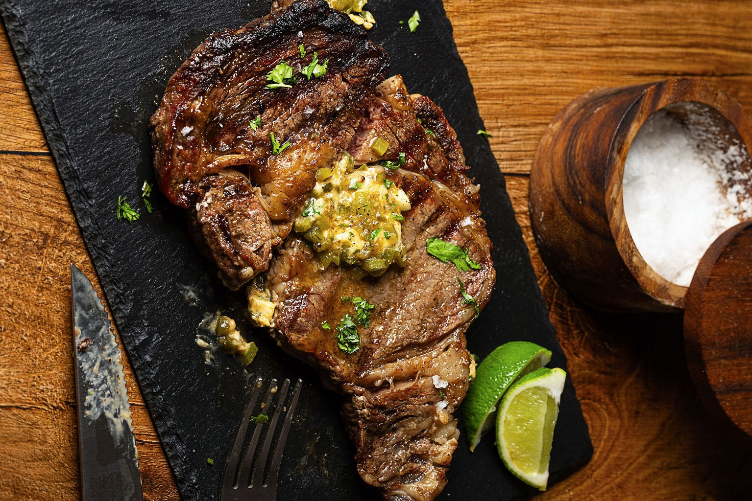 
                Hatch Chile Butter Ribeye
              